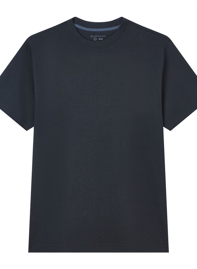 GIORDANO Men’s Slim Fit Cotton Crew Neck Tee - Image 3